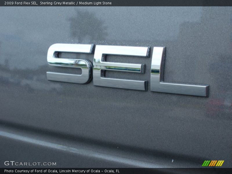 Sterling Grey Metallic / Medium Light Stone 2009 Ford Flex SEL