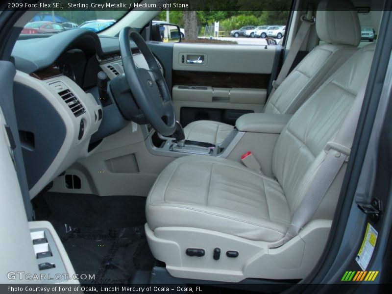 Sterling Grey Metallic / Medium Light Stone 2009 Ford Flex SEL