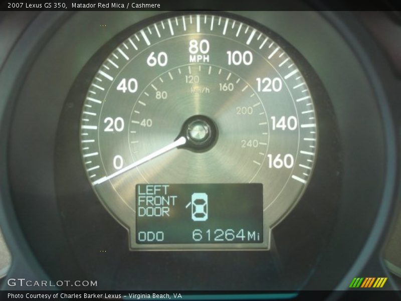 Matador Red Mica / Cashmere 2007 Lexus GS 350