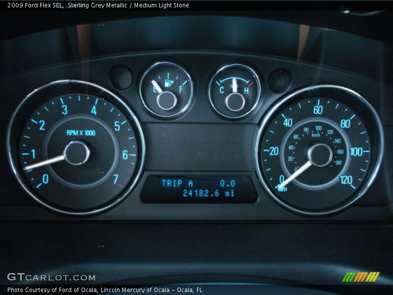 Sterling Grey Metallic / Medium Light Stone 2009 Ford Flex SEL