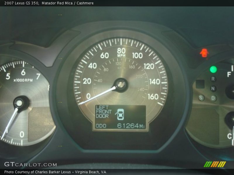 Matador Red Mica / Cashmere 2007 Lexus GS 350