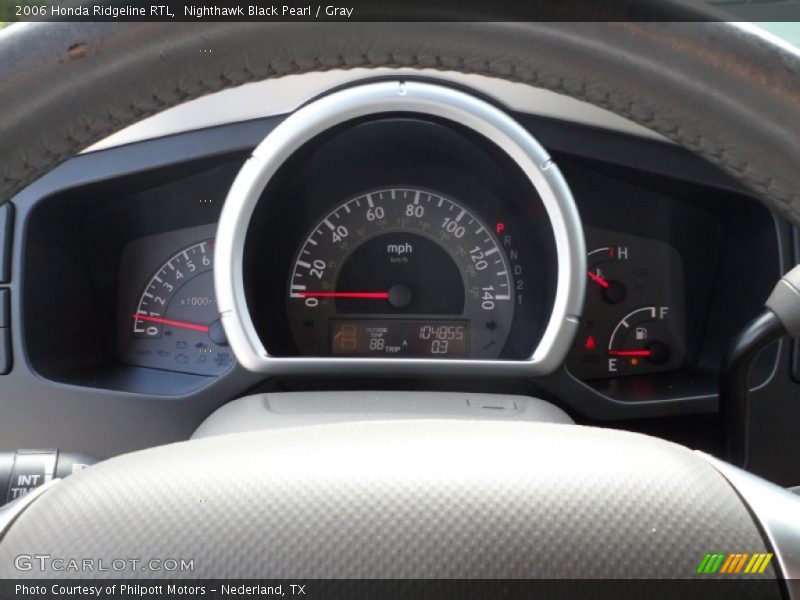 Nighthawk Black Pearl / Gray 2006 Honda Ridgeline RTL