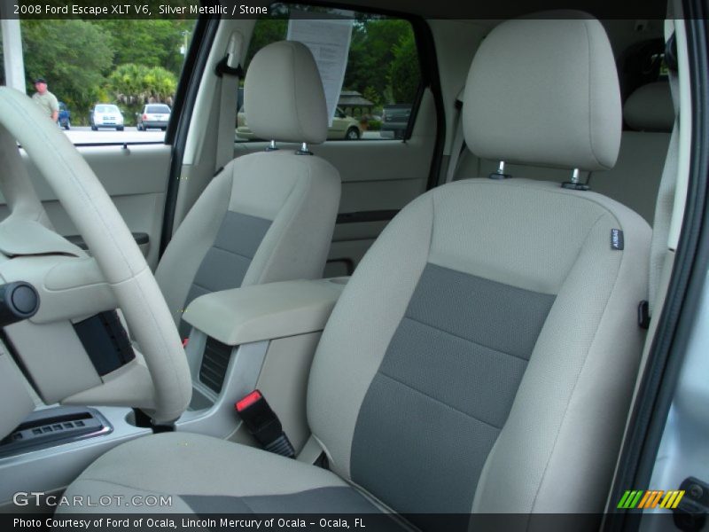 Silver Metallic / Stone 2008 Ford Escape XLT V6