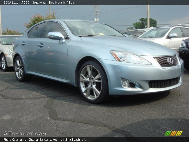 Breakwater Blue Metallic / Ecru 2009 Lexus IS 250
