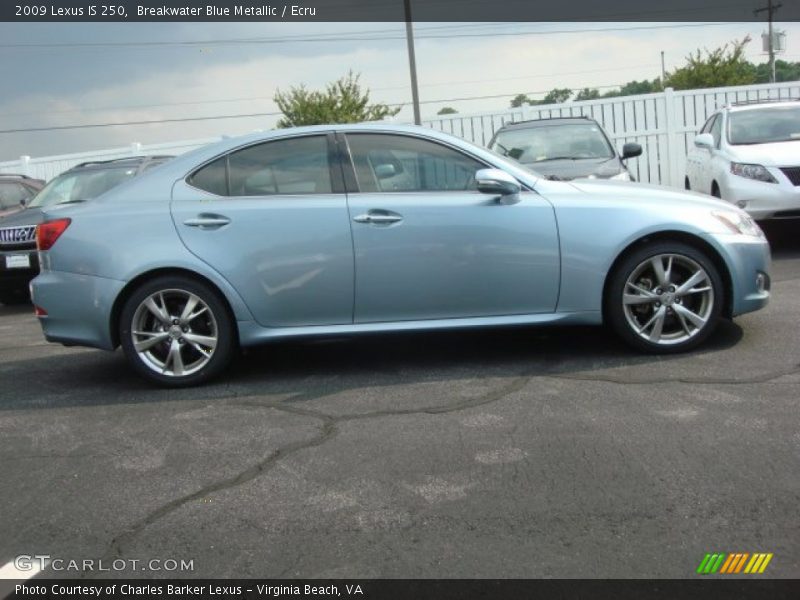 Breakwater Blue Metallic / Ecru 2009 Lexus IS 250