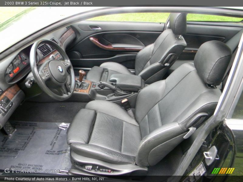  2003 3 Series 325i Coupe Black Interior