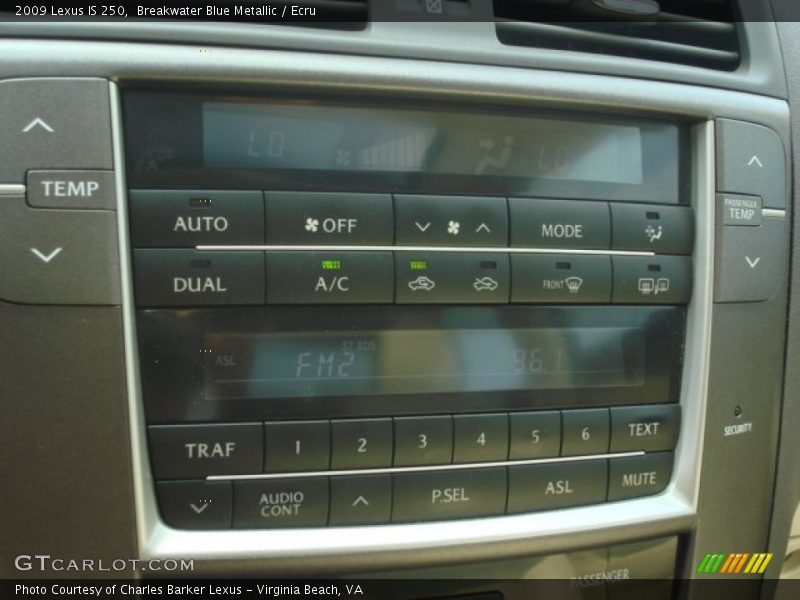 Breakwater Blue Metallic / Ecru 2009 Lexus IS 250