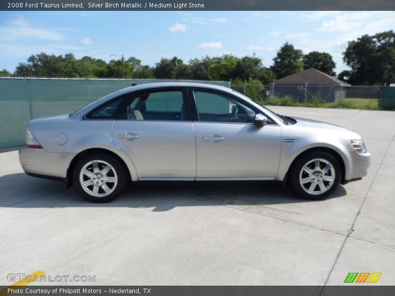 Silver Birch Metallic / Medium Light Stone 2008 Ford Taurus Limited