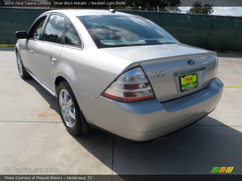 Silver Birch Metallic / Medium Light Stone 2008 Ford Taurus Limited