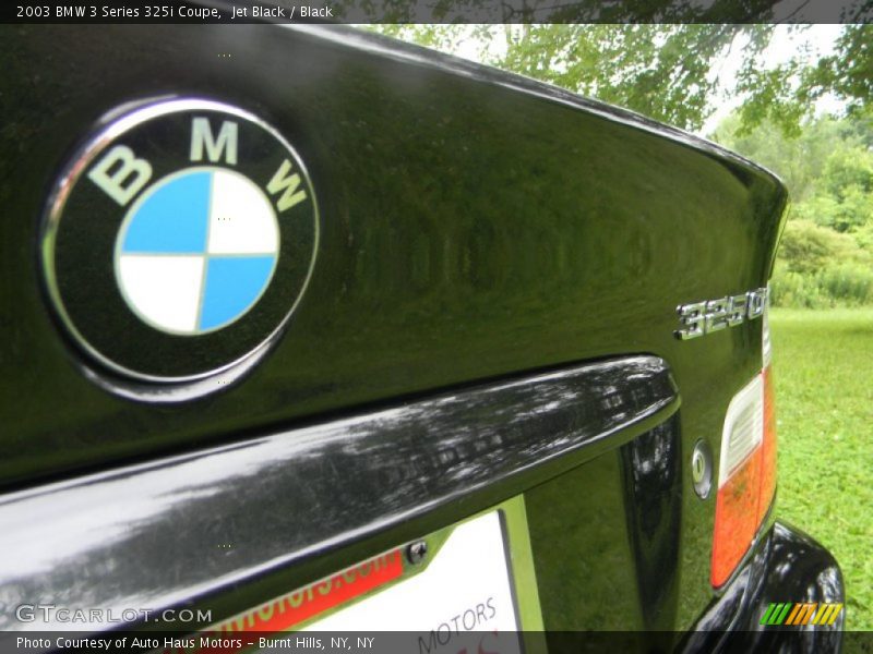Jet Black / Black 2003 BMW 3 Series 325i Coupe