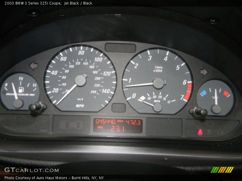  2003 3 Series 325i Coupe 325i Coupe Gauges