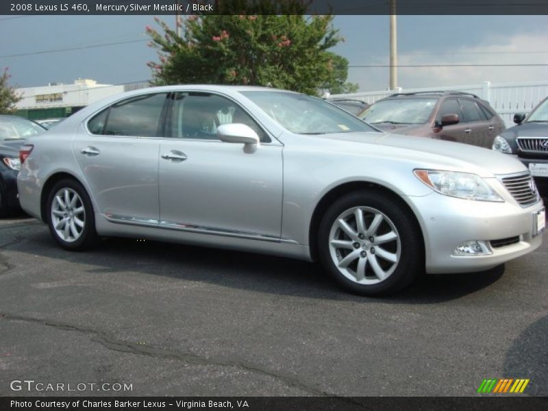 Mercury Silver Metallic / Black 2008 Lexus LS 460