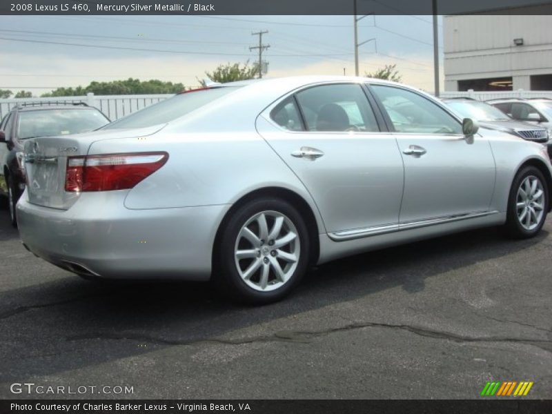 Mercury Silver Metallic / Black 2008 Lexus LS 460