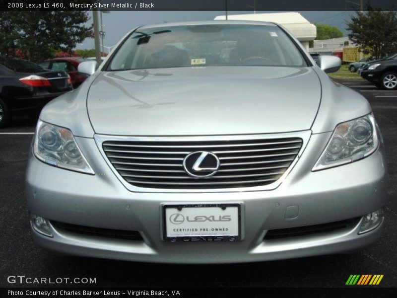 Mercury Silver Metallic / Black 2008 Lexus LS 460