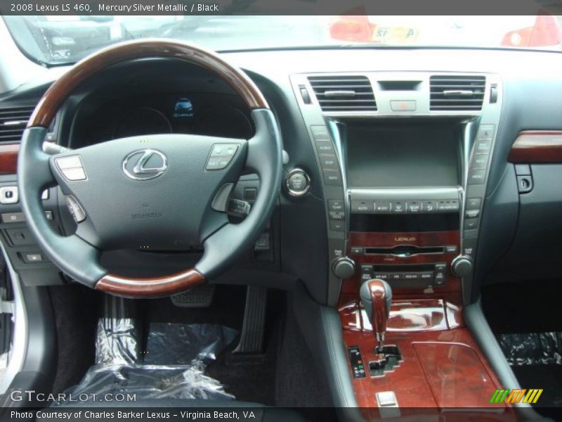 Mercury Silver Metallic / Black 2008 Lexus LS 460