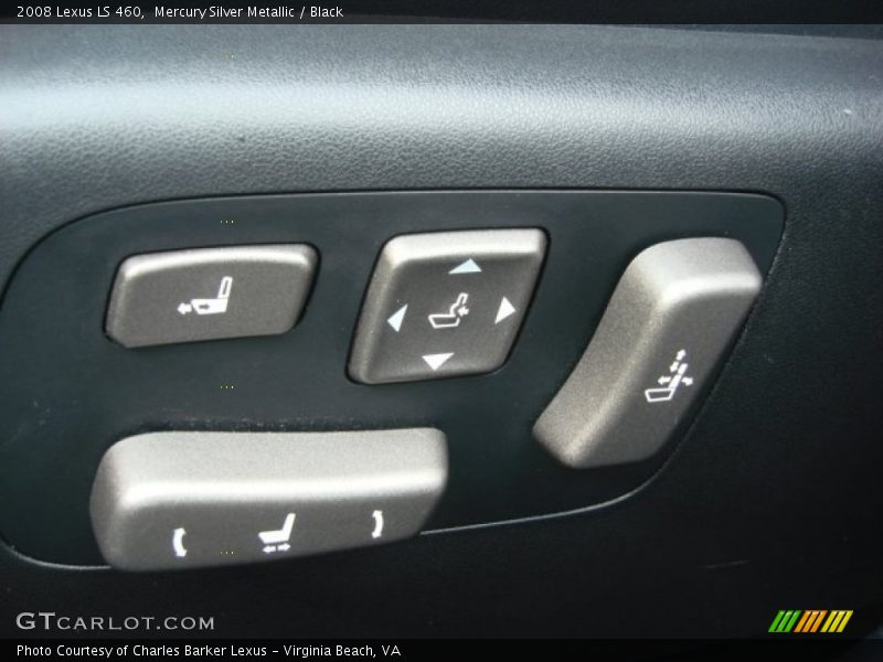 Mercury Silver Metallic / Black 2008 Lexus LS 460