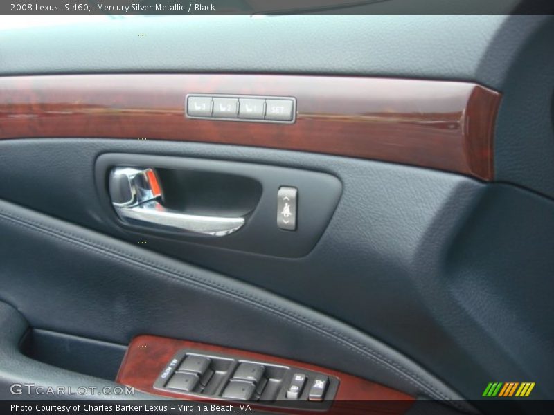 Mercury Silver Metallic / Black 2008 Lexus LS 460