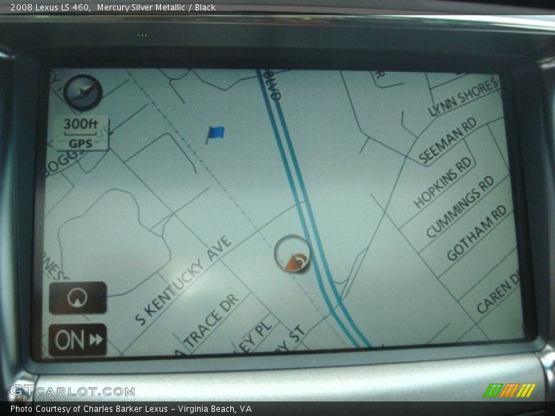 Mercury Silver Metallic / Black 2008 Lexus LS 460