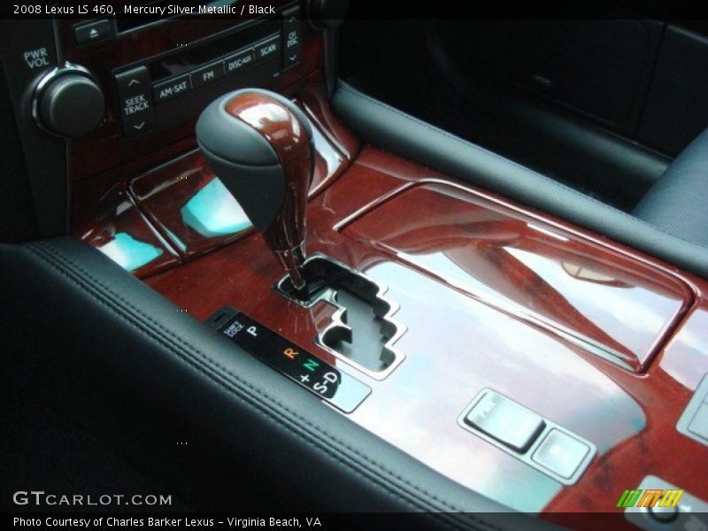 Mercury Silver Metallic / Black 2008 Lexus LS 460