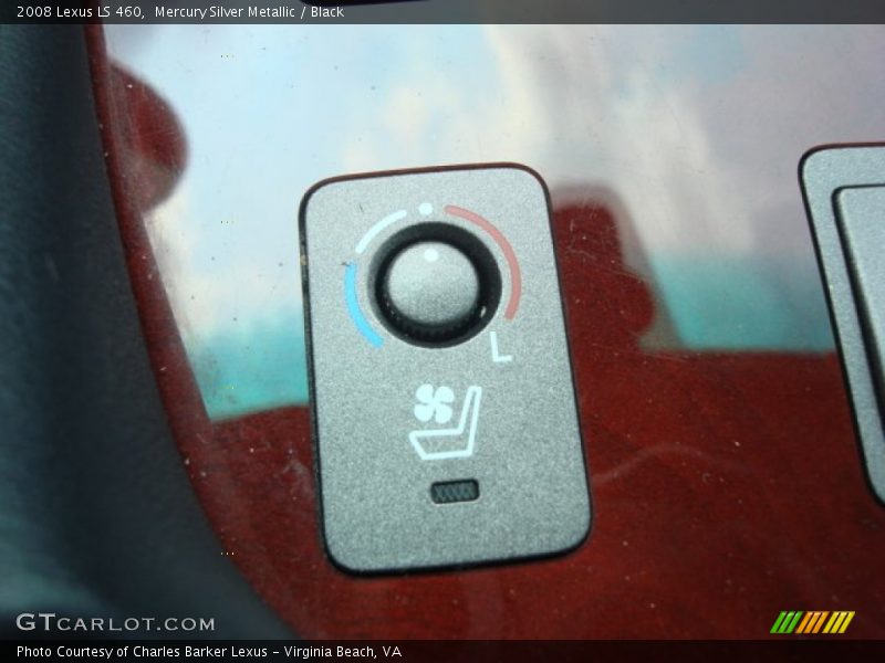 Mercury Silver Metallic / Black 2008 Lexus LS 460