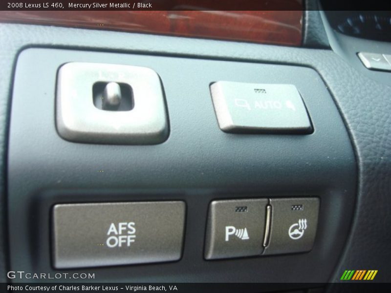 Mercury Silver Metallic / Black 2008 Lexus LS 460