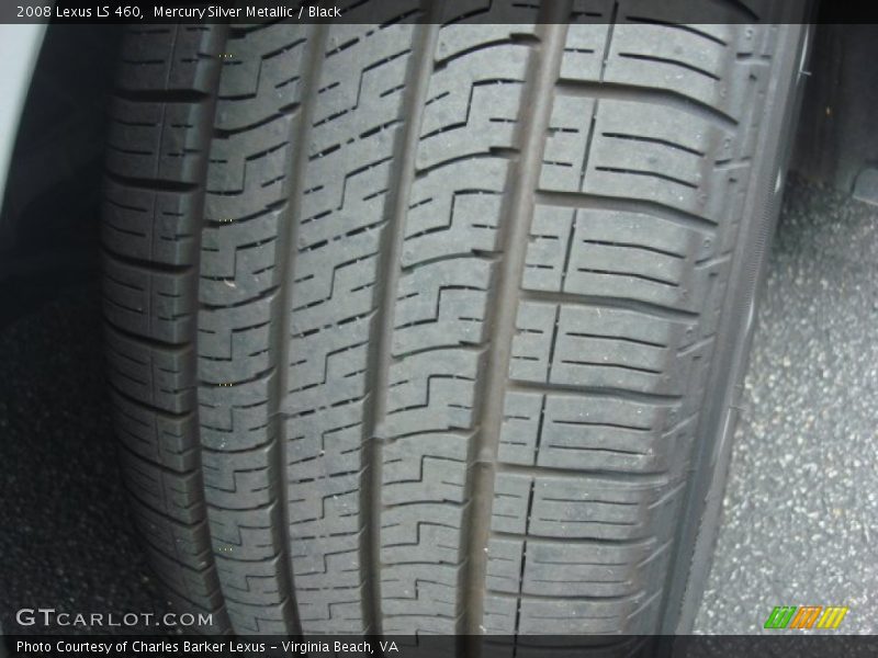Mercury Silver Metallic / Black 2008 Lexus LS 460