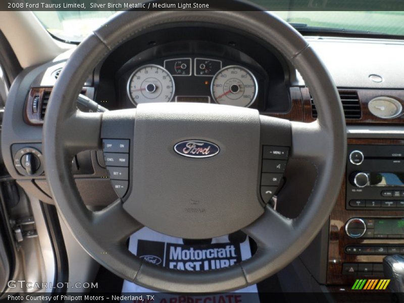 Silver Birch Metallic / Medium Light Stone 2008 Ford Taurus Limited