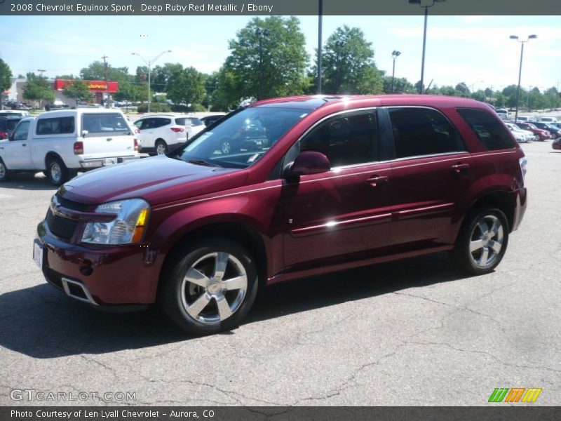 Deep Ruby Red Metallic / Ebony 2008 Chevrolet Equinox Sport