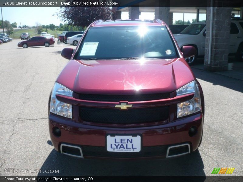 Deep Ruby Red Metallic / Ebony 2008 Chevrolet Equinox Sport