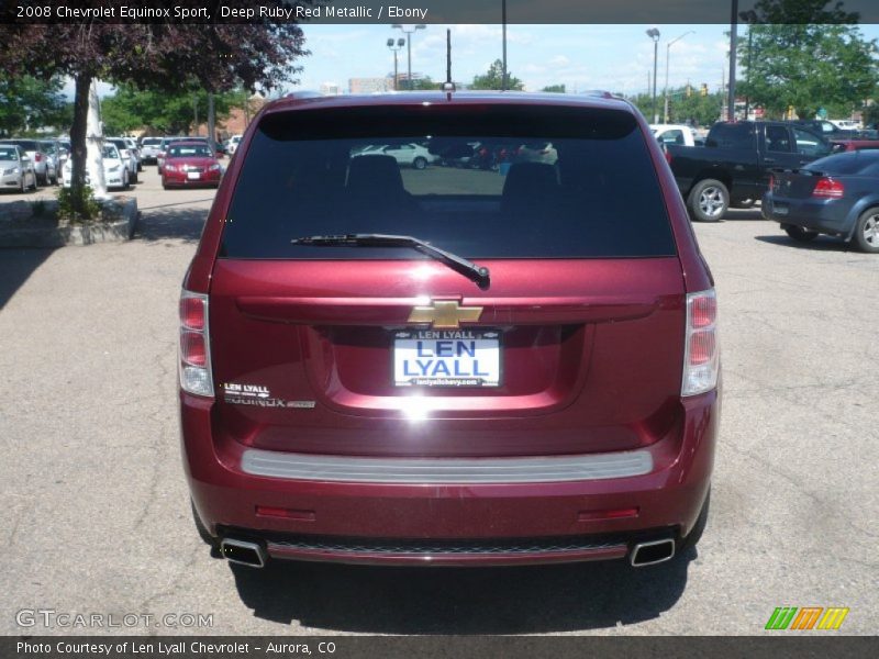 Deep Ruby Red Metallic / Ebony 2008 Chevrolet Equinox Sport