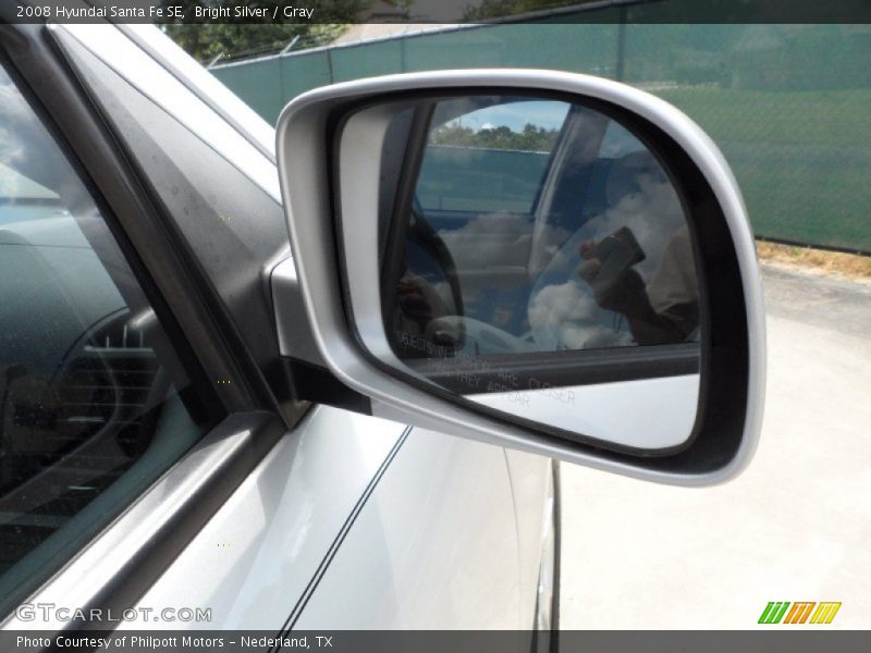 Bright Silver / Gray 2008 Hyundai Santa Fe SE