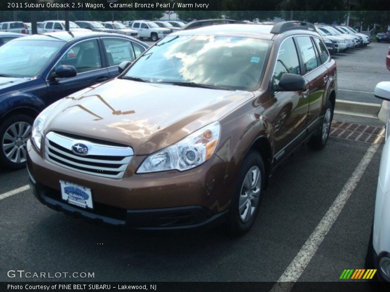 Caramel Bronze Pearl / Warm Ivory 2011 Subaru Outback 2.5i Wagon