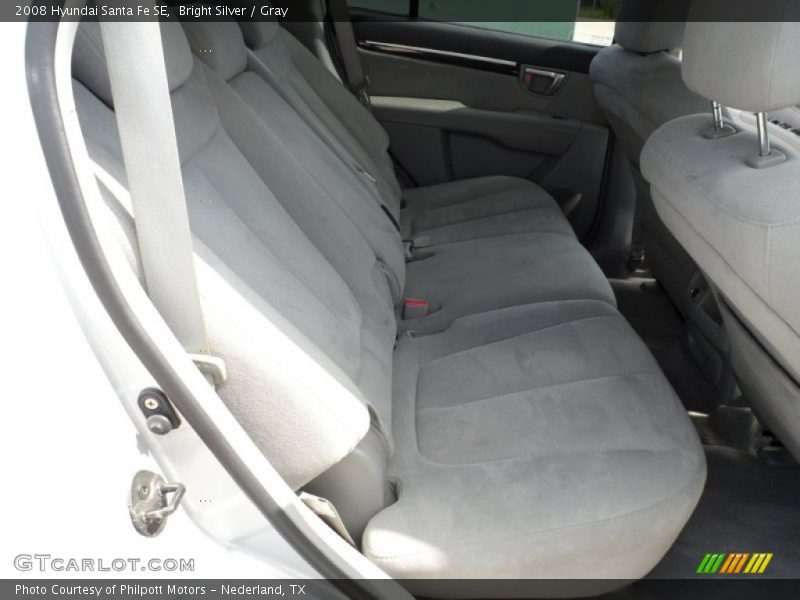 Bright Silver / Gray 2008 Hyundai Santa Fe SE