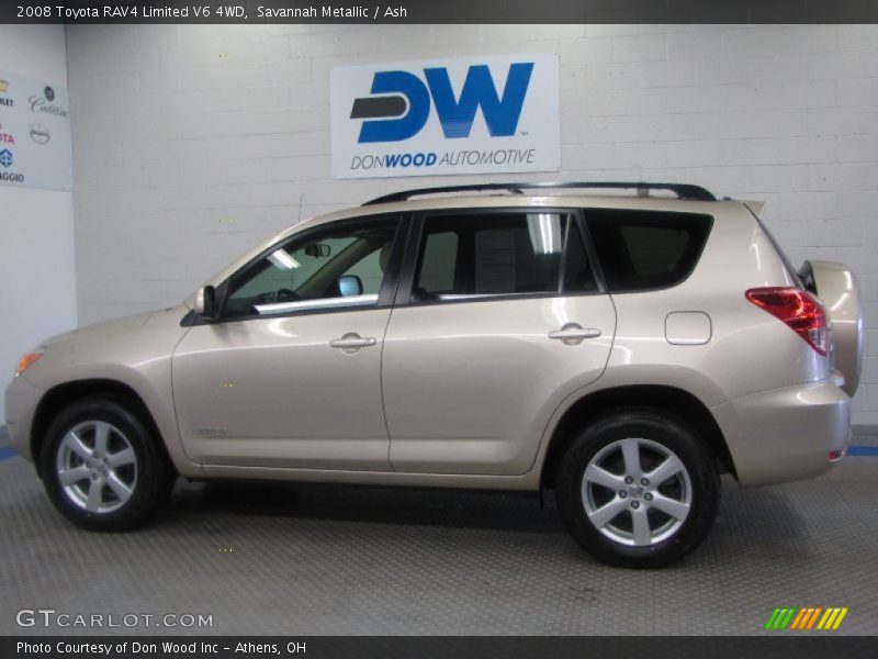 Savannah Metallic / Ash 2008 Toyota RAV4 Limited V6 4WD