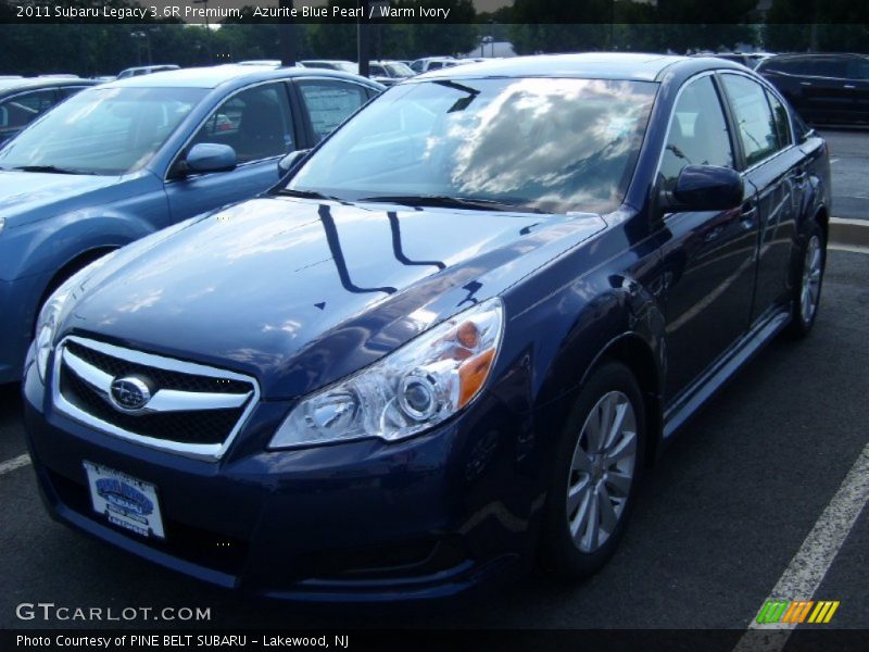 Azurite Blue Pearl / Warm Ivory 2011 Subaru Legacy 3.6R Premium