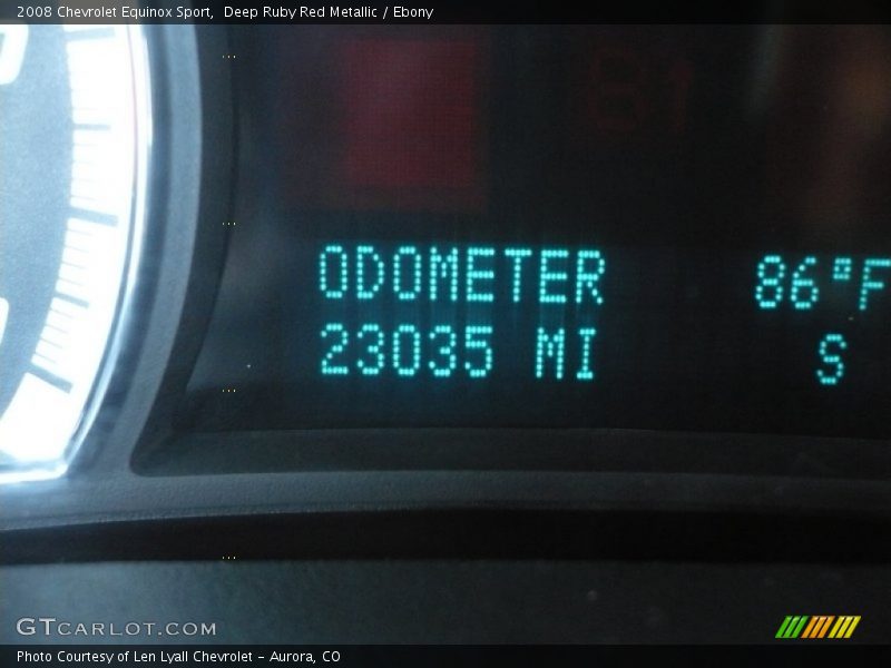 Deep Ruby Red Metallic / Ebony 2008 Chevrolet Equinox Sport