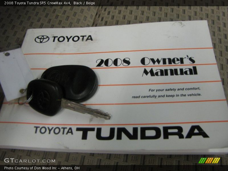 Black / Beige 2008 Toyota Tundra SR5 CrewMax 4x4