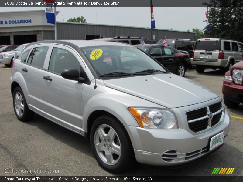 Bright Silver Metallic / Dark Slate Gray 2008 Dodge Caliber SXT