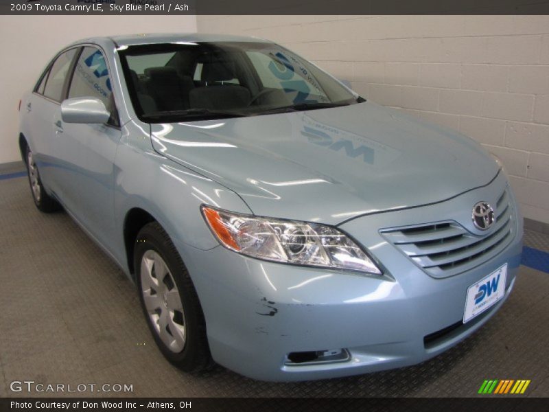 Sky Blue Pearl / Ash 2009 Toyota Camry LE