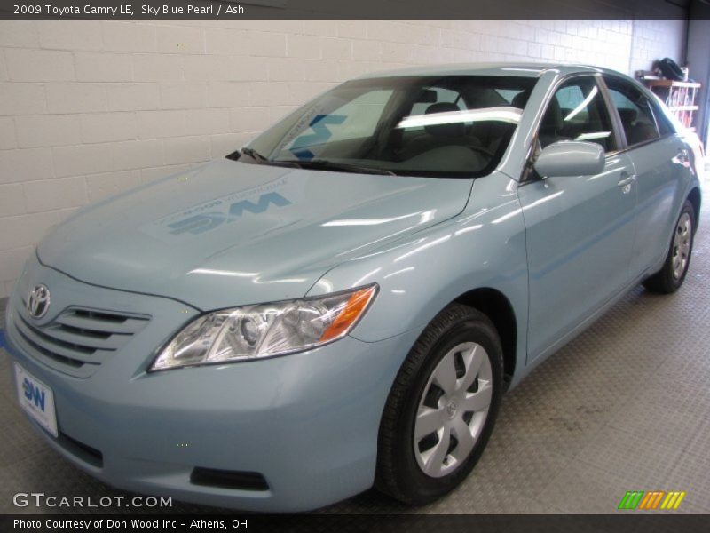 Sky Blue Pearl / Ash 2009 Toyota Camry LE