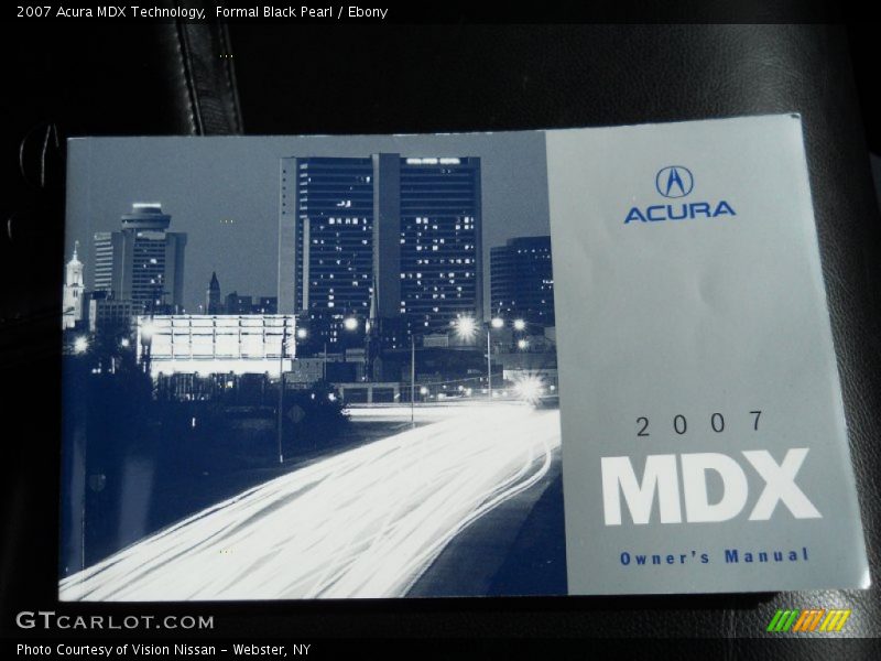 Formal Black Pearl / Ebony 2007 Acura MDX Technology