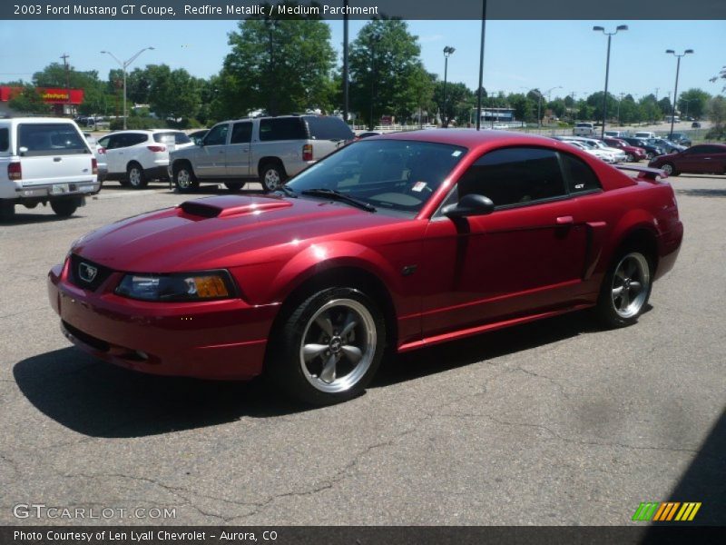 Redfire Metallic / Medium Parchment 2003 Ford Mustang GT Coupe