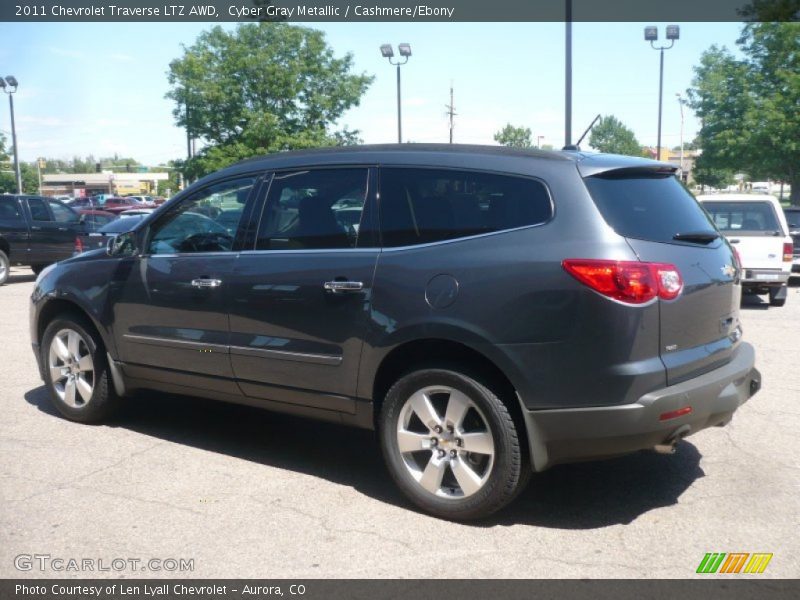 Cyber Gray Metallic / Cashmere/Ebony 2011 Chevrolet Traverse LTZ AWD