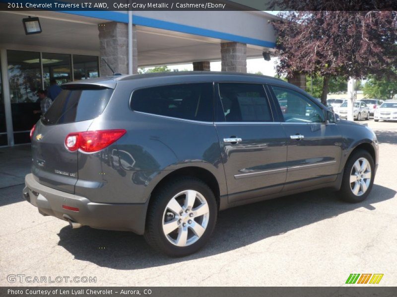 Cyber Gray Metallic / Cashmere/Ebony 2011 Chevrolet Traverse LTZ AWD