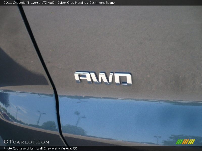 Cyber Gray Metallic / Cashmere/Ebony 2011 Chevrolet Traverse LTZ AWD