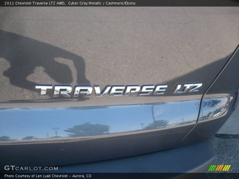 Cyber Gray Metallic / Cashmere/Ebony 2011 Chevrolet Traverse LTZ AWD
