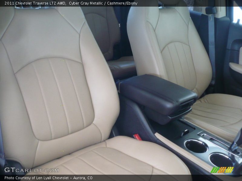 Cyber Gray Metallic / Cashmere/Ebony 2011 Chevrolet Traverse LTZ AWD