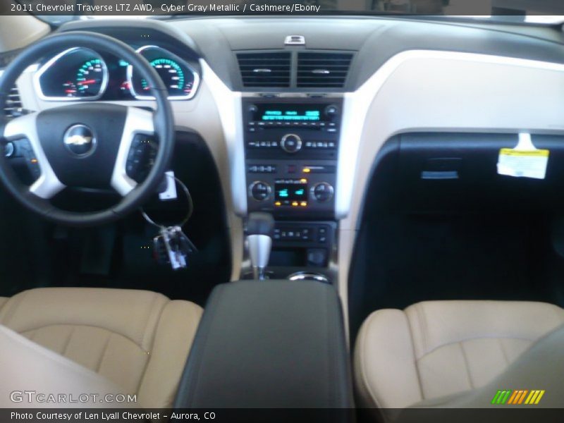 Cyber Gray Metallic / Cashmere/Ebony 2011 Chevrolet Traverse LTZ AWD