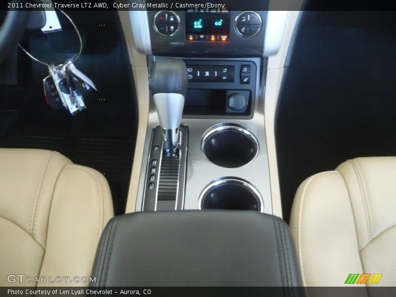 Cyber Gray Metallic / Cashmere/Ebony 2011 Chevrolet Traverse LTZ AWD