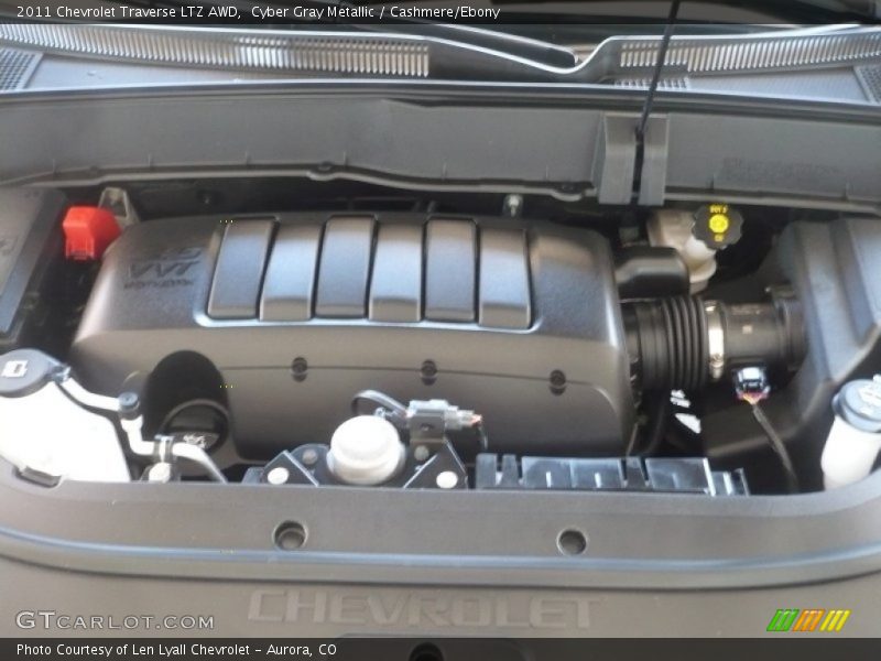Cyber Gray Metallic / Cashmere/Ebony 2011 Chevrolet Traverse LTZ AWD
